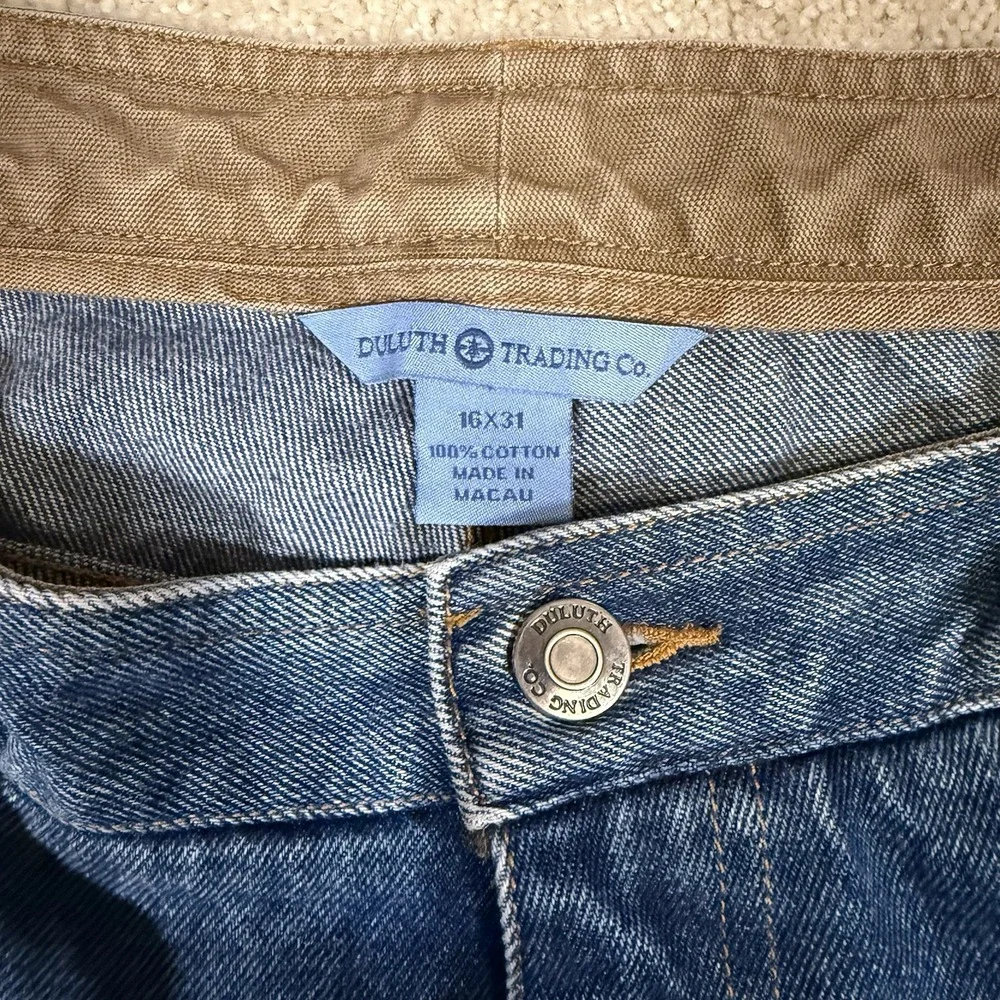 VTG Duluth Trading‎ Co Jeans Men 36x31 Blue Ballroom Pants Stonewash Workwear